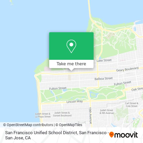 Mapa de San Francisco Unified School District