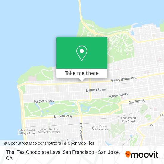 Mapa de Thai Tea Chocolate Lava