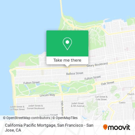 California Pacific Mortgage map