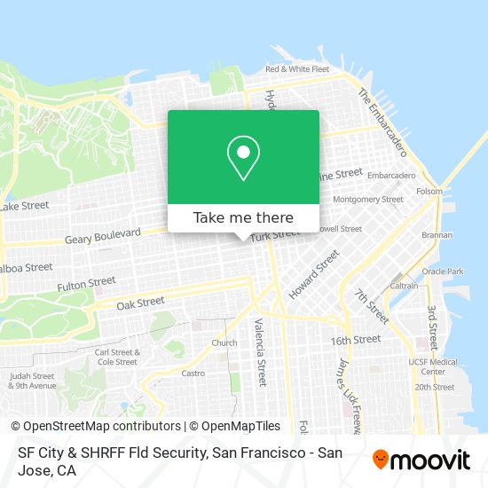 Mapa de SF City & SHRFF Fld Security