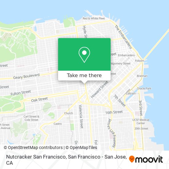 Mapa de Nutcracker San Francisco