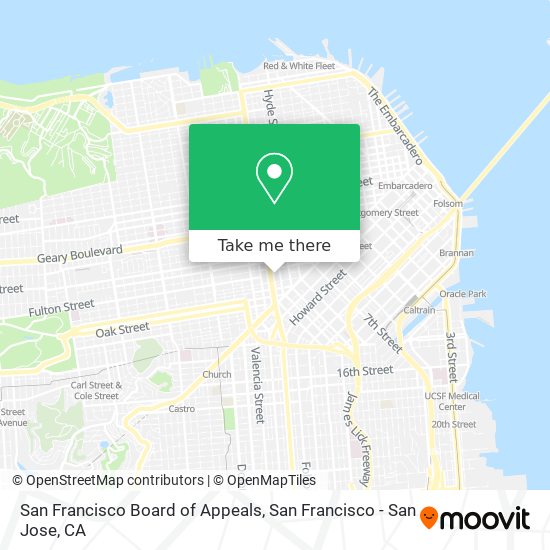 Mapa de San Francisco Board of Appeals