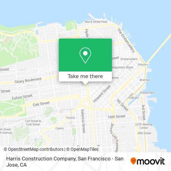 Harris Construction Company map