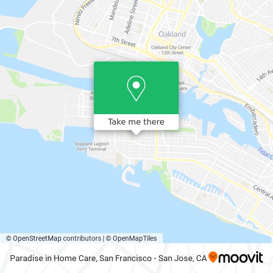 Paradise in Home Care map