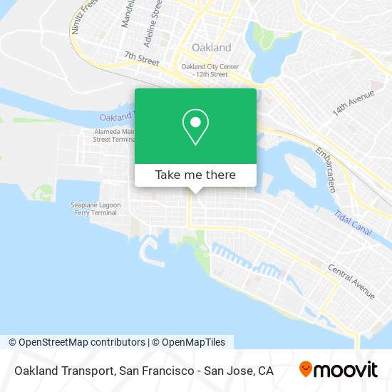 Oakland Transport map