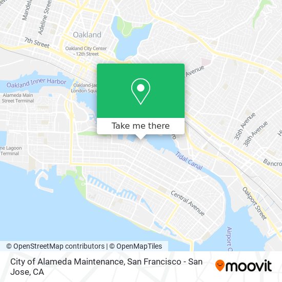 City of Alameda Maintenance map