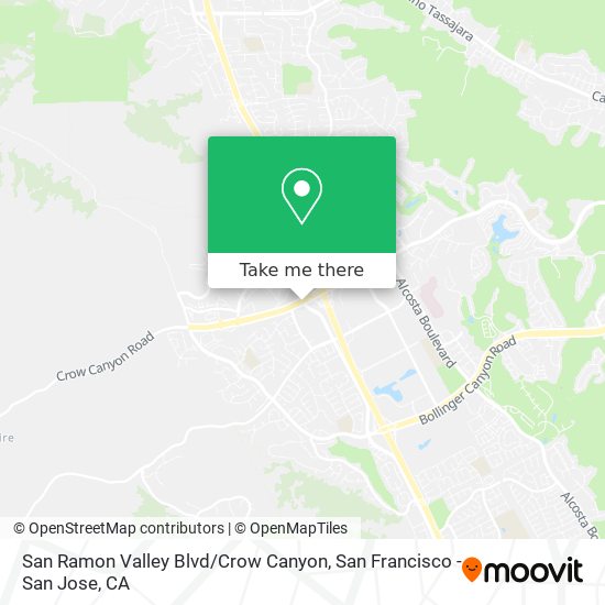 San Ramon Valley Blvd / Crow Canyon map