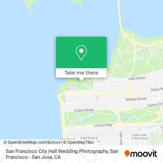 San Francisco City Hall Wedding Photography map