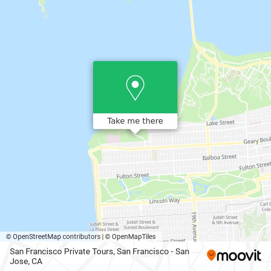 San Francisco Private Tours map