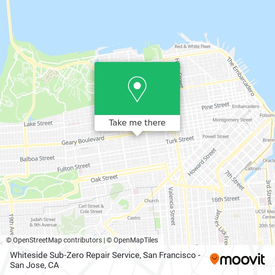 Mapa de Whiteside Sub-Zero Repair Service