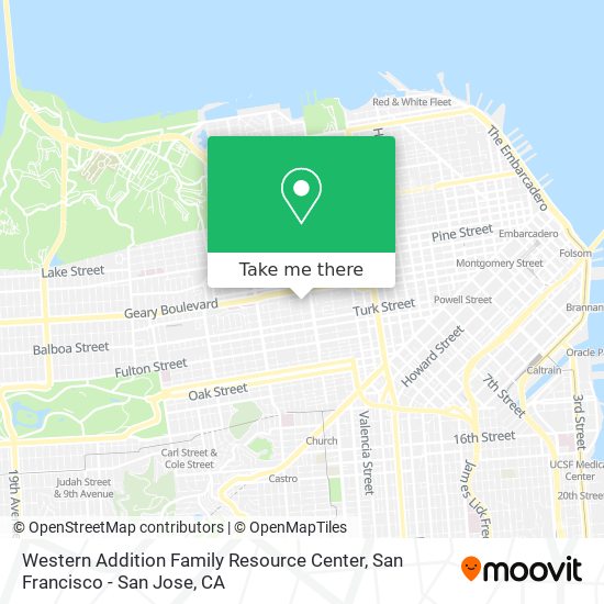 Western Addition Family Resource Center map