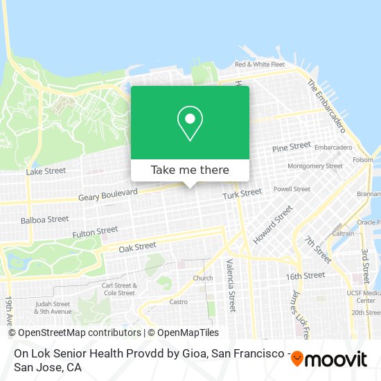 On Lok Senior Health Provdd by Gioa map