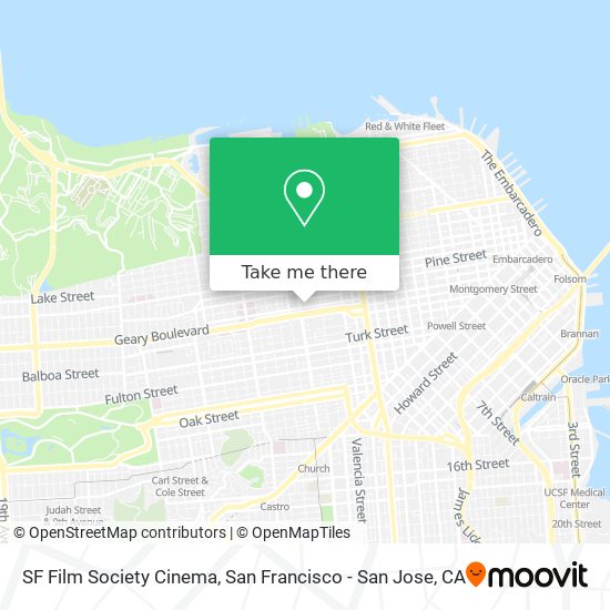 SF Film Society Cinema map