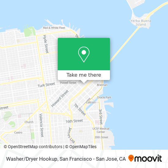 Mapa de Washer/Dryer Hookup