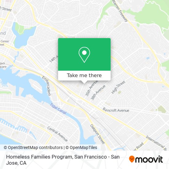 Homeless Families Program map