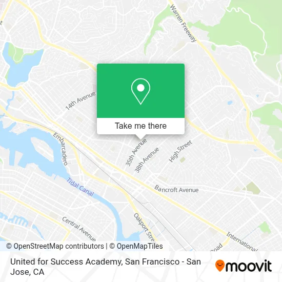 United for Success Academy map
