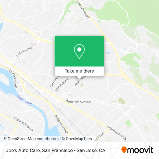 Joe's Auto Care map