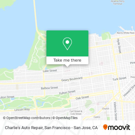 Charlie's Auto Repair map