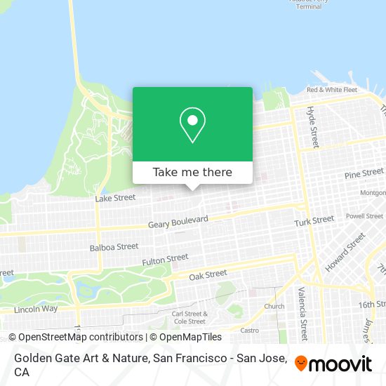 Mapa de Golden Gate Art & Nature