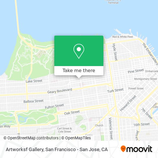 Artworksf Gallery map
