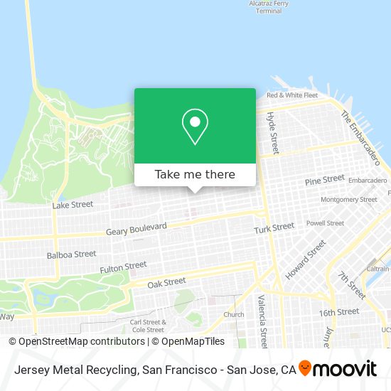 Jersey Metal Recycling map