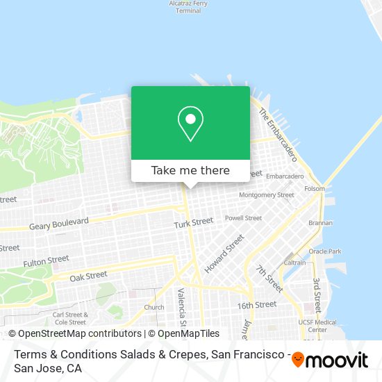 Mapa de Terms & Conditions Salads & Crepes