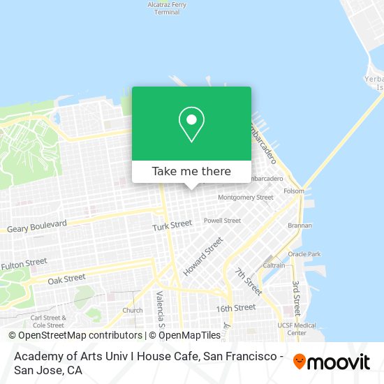 Mapa de Academy of Arts Univ I House Cafe