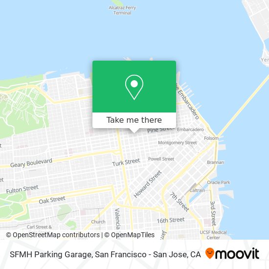 SFMH Parking Garage map