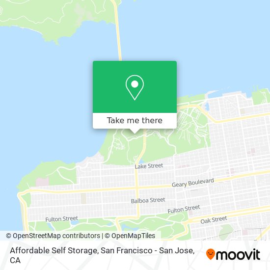 Mapa de Affordable Self Storage