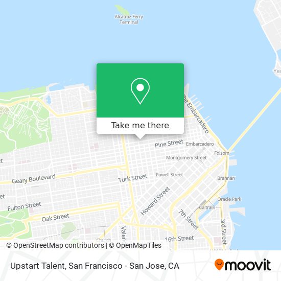 Upstart Talent map