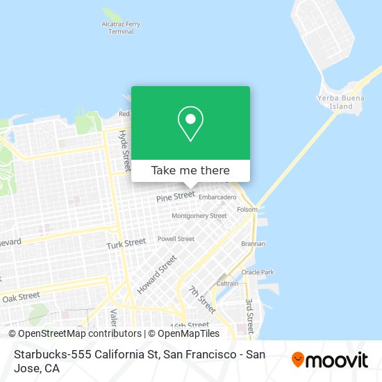 Starbucks-555 California St map