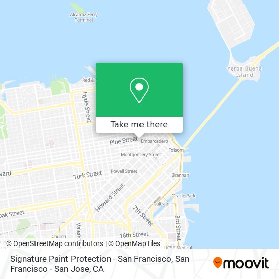 Signature Paint Protection - San Francisco map