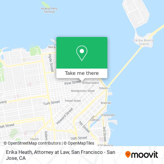 Erika Heath, Attorney at Law map