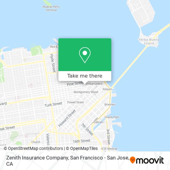 Mapa de Zenith Insurance Company