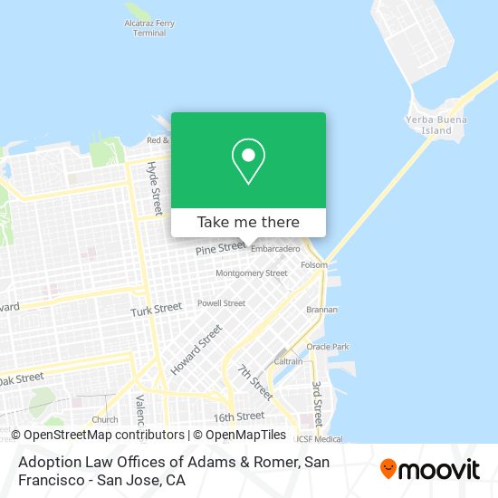 Adoption Law Offices of Adams & Romer map