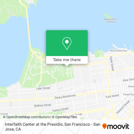 Mapa de Interfaith Center at the Presidio