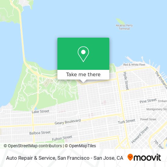 Auto Repair & Service map