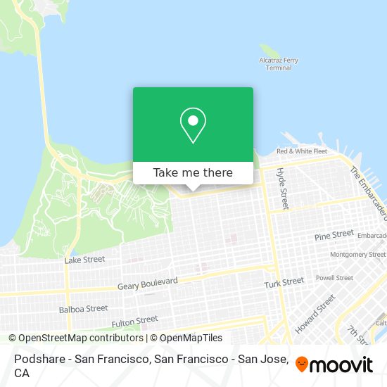 Mapa de Podshare - San Francisco