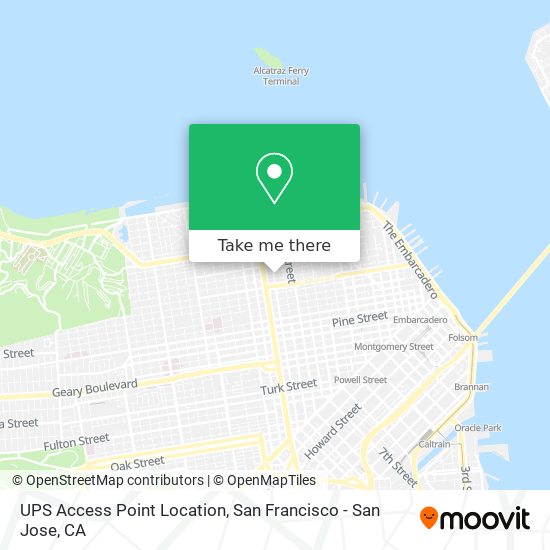 UPS Access Point Location map