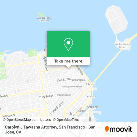 Carolyn J Tawasha Attorney map