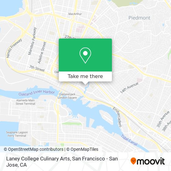 Mapa de Laney College Culinary Arts