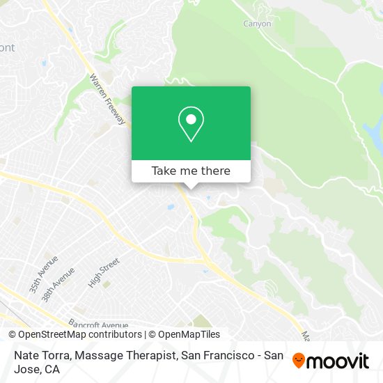 Mapa de Nate Torra, Massage Therapist