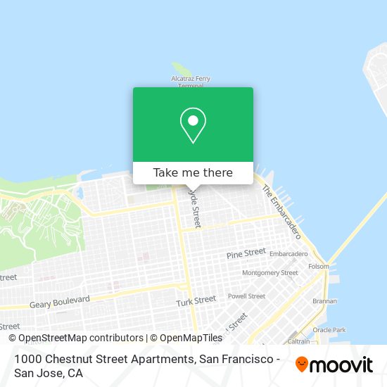 1000 Chestnut Street Apartments map