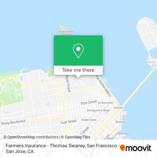 Farmers Insurance - Thomas Swaney map