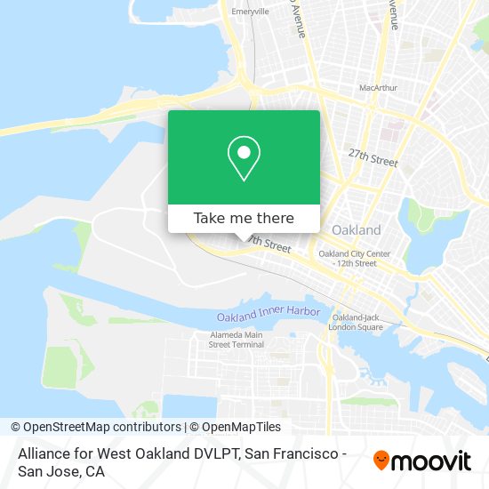 Mapa de Alliance for West Oakland DVLPT