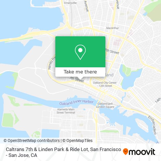 Mapa de Caltrans 7th & Linden Park & Ride Lot
