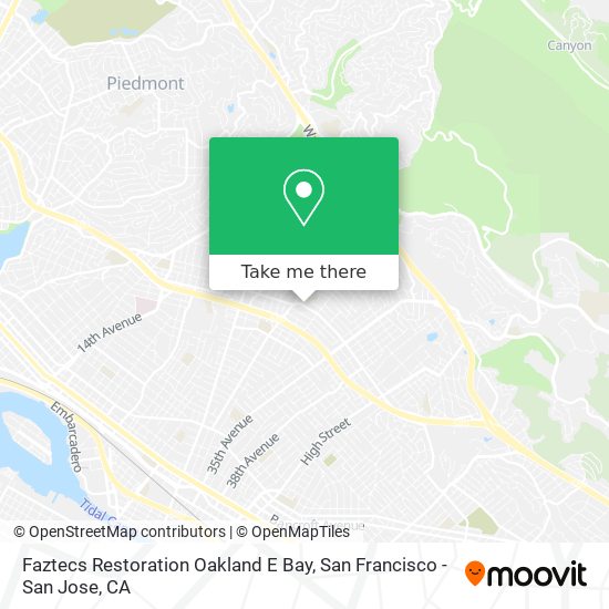 Faztecs Restoration Oakland E Bay map