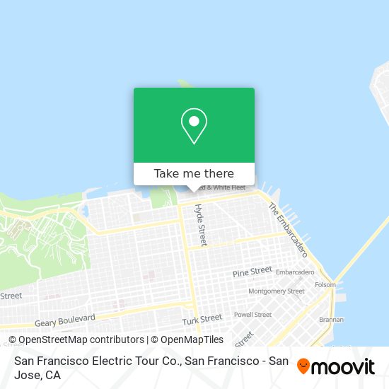 Mapa de San Francisco Electric Tour Co.