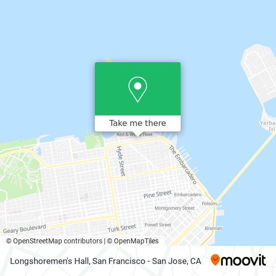 Longshoremen's Hall map