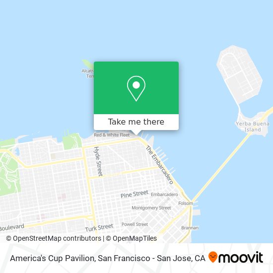 America's Cup Pavilion map